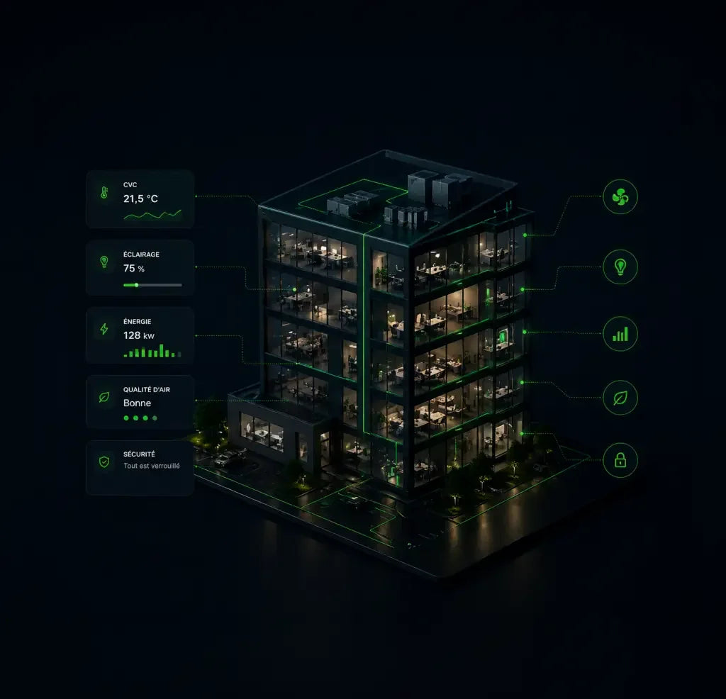 Système GTB connecté pour un bâtiment